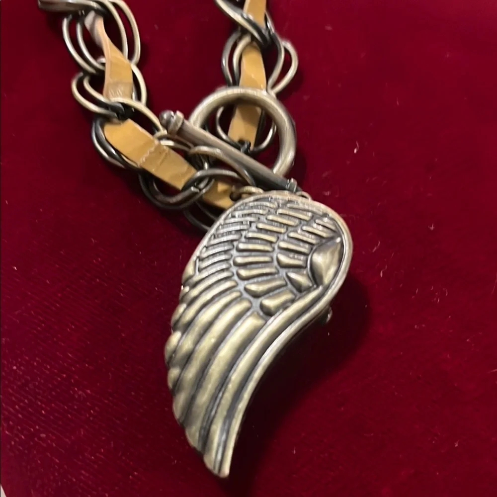 Decree Bronze Wing Charm Watch Bracelet